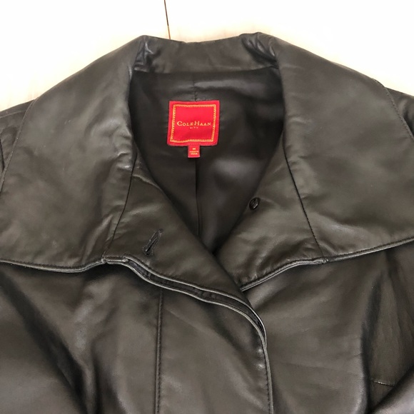VINTAGE✨COLE HAAN CITY COLLECTION FINE LEATHER JACKET ✨ Size M - Picture 6 of 8